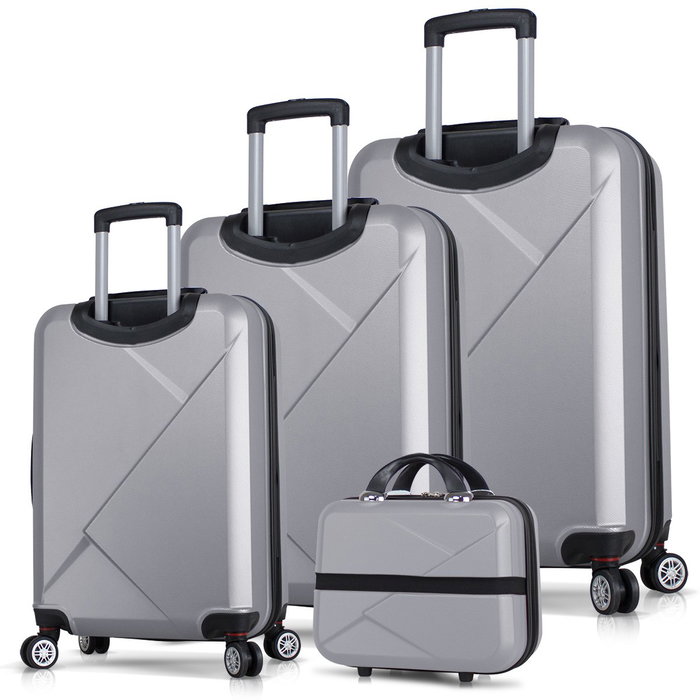 Zoozie Bags Juego de maletas de 4 piezas Gris